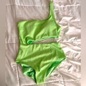 One Shoulder Cutout Aerie One Piece Swumsuit